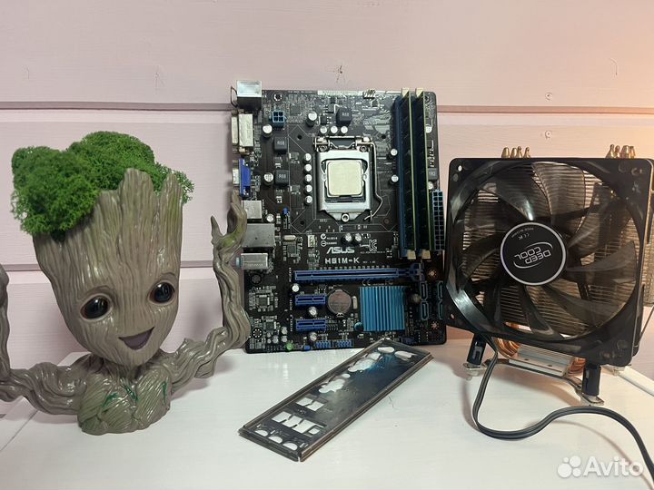 Комплект 1155 сокет i7 2600 16 ram кулер