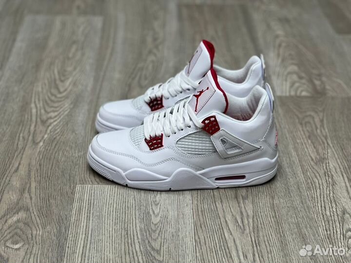 Кроссовки Air Jordan 4 Red Metallic (36-45)