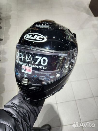 HJC rpha 70 metal black l