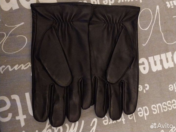 Мужские кожаные перчатки новые