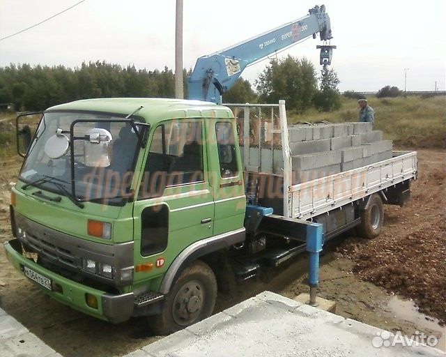 Аренда и услуги манипулятора, стрела 3 т, 11 м, борт 5 т, 6 м