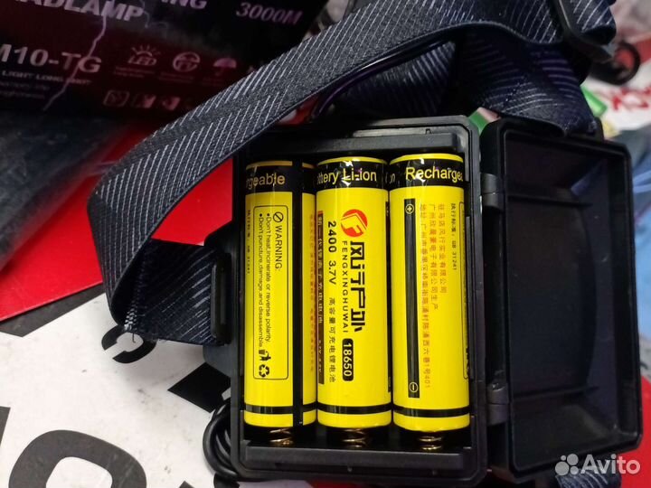 Налобный фонарь белый лазер