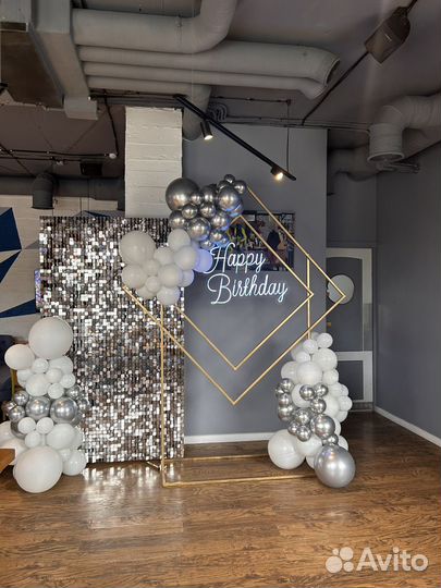 Аренда фотозоны из пайеток