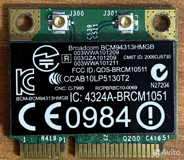 Wi-Fi+BT модуль для ноутбука Broadcom BCM94313hmgb