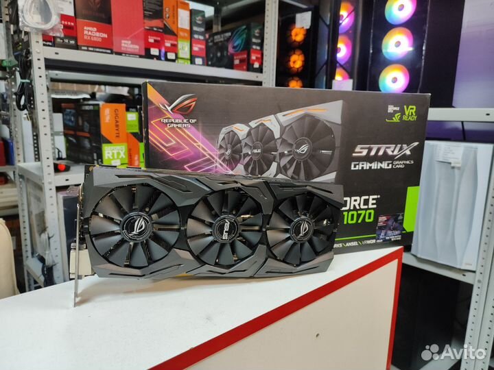 Видеокарта Asus GTX 1070 8GB strix