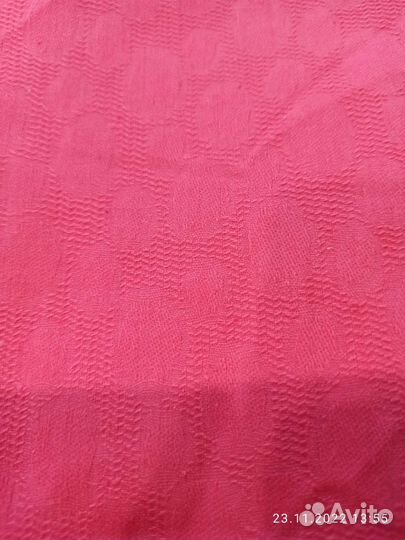 Отрез ткани,плотная, цвет коралл. СССР