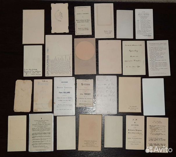 Коллекция Антикварные Католические Карточки Иконки