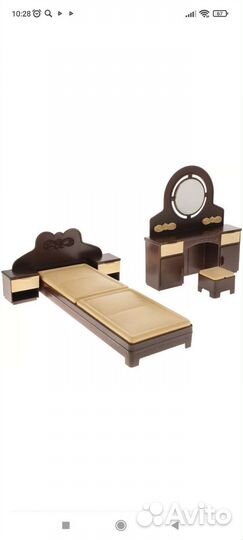 Домик для кукол с мебелью