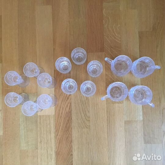 Хрустальные рюмки и стопки СССР