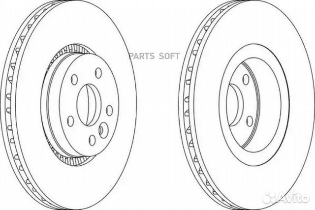Ferodo DDF1607C-1 Диск торм. пер. volvo S60 II, S8
