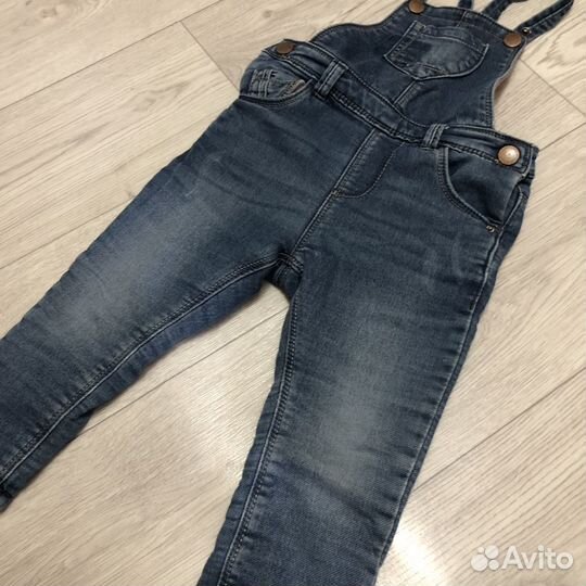 Комбинезон джинсовый утепленный zara 86