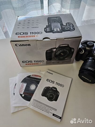 Зеркальный фотоаппарат Canon eos 1100d