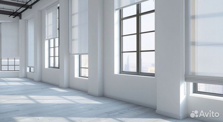 Рулонные шторы день-ночь с электрокарнизом