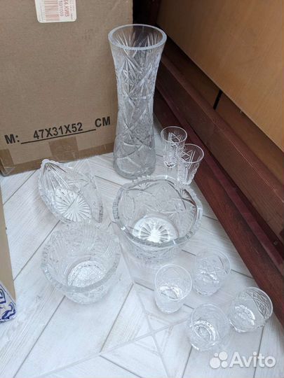 Набор хрустальной посуды