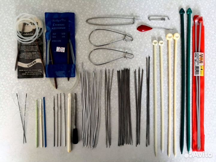 Спицы и крючки вязальные