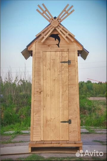 Уличный туалет деревянный JKT226