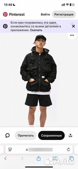 Куртка wtaps 19SS Modular Jacket Black