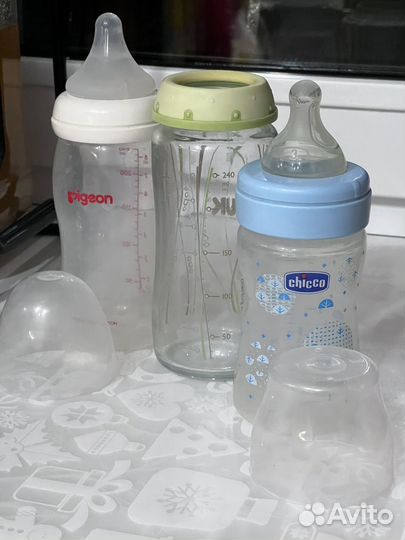 Бутылочки для кормления avent pigeon nuk chicco