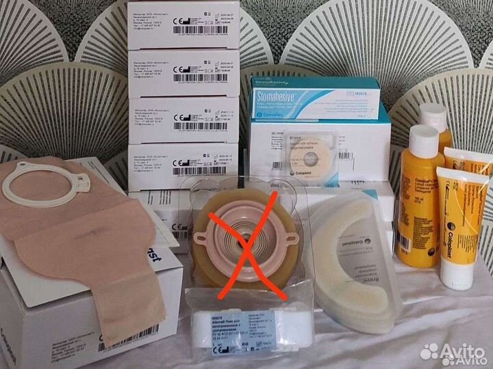 Калоприемник, защитное кольцо, полукольцо