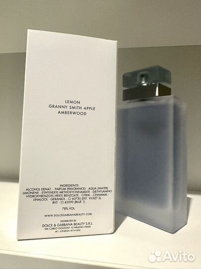 Dolce gabbana light blue intense оригинал