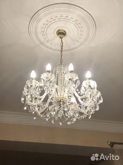 Чешская хрустальная люстра