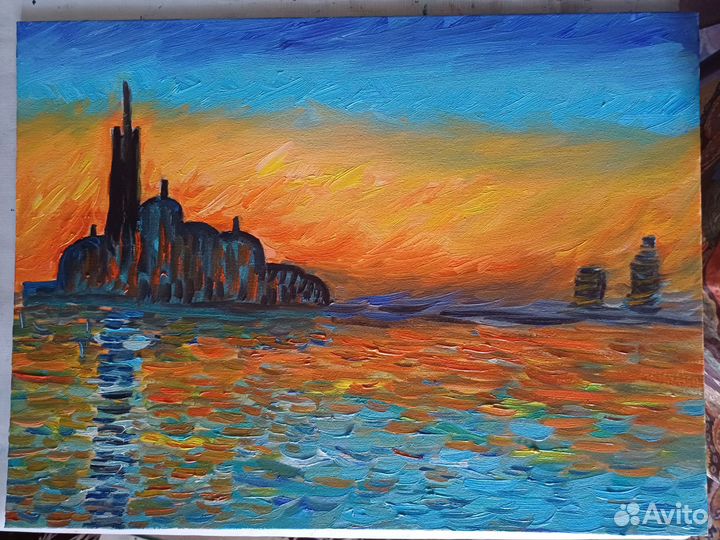 Катины по мотивам Клода Моне,30х40