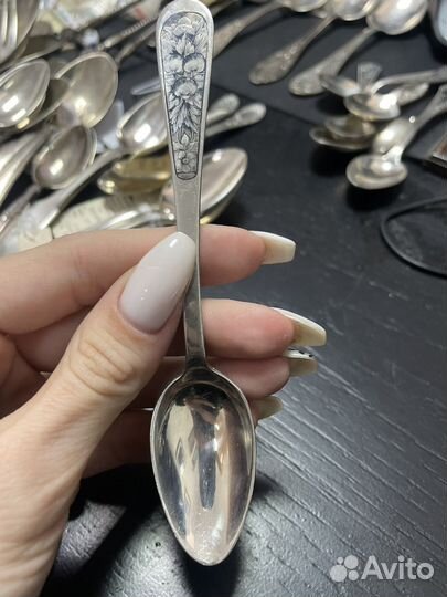 Столовые приборы серебро СССР