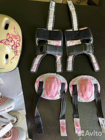 Роликовые коньки детские с защитой