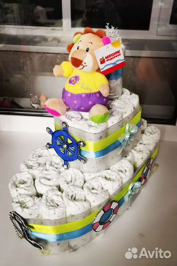 Торт из памперсов Бонифации