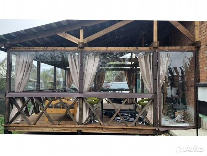 Мягкие окна для загородного дома, дачи, коттеджа