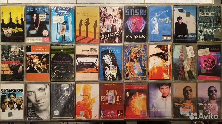 Кассеты запечатанные иностр рок и поп список 4