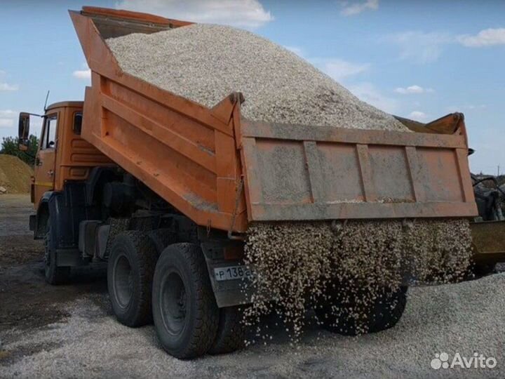 Щебень \ Песок \ Отсев мелкий от 3кубов