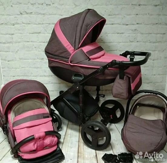 Коляска 3 в 1 Rudis solo