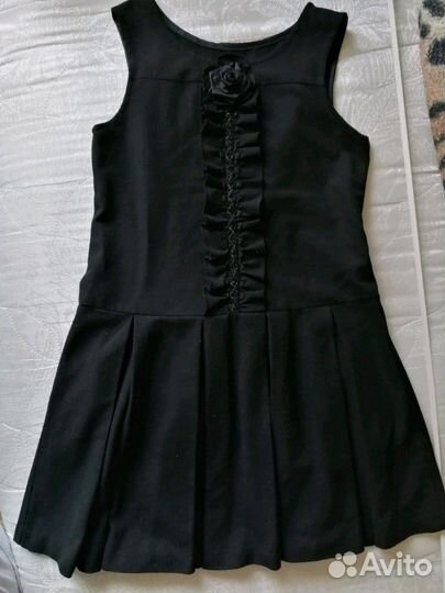 Сарафан школьный (чёрный) на 8-10 лет 134-146