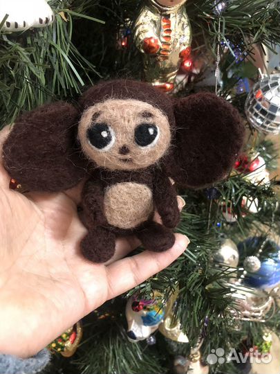 Игрушки войлочные ручной работы Чебурашка