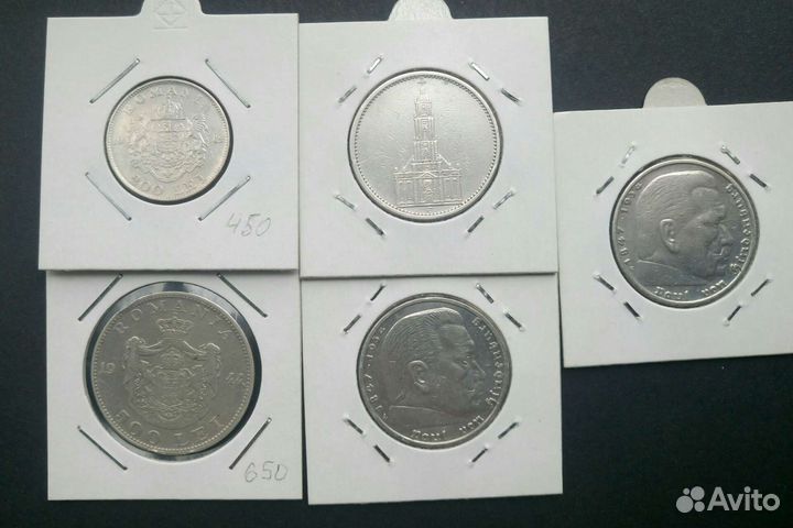 Монеты, старая Европа. Серебро