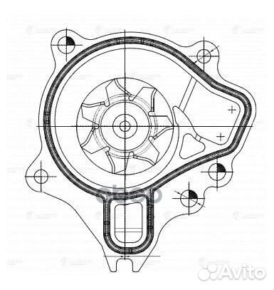 Насос водяной lexus NX200T (14) 2.0T 8AR LWP