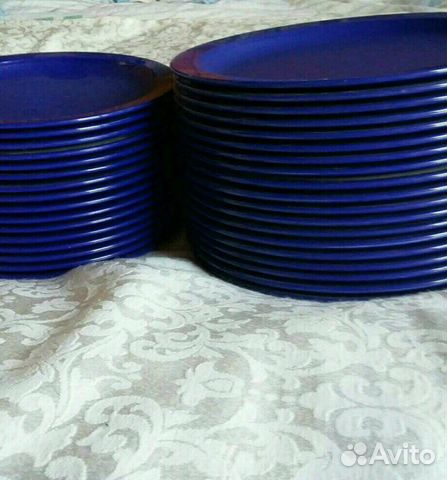 Тарелки с толстого пластика