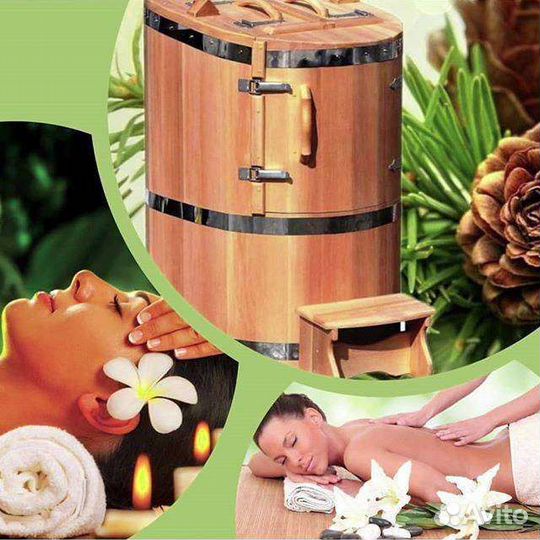 Массаж и фитобочка кедровая