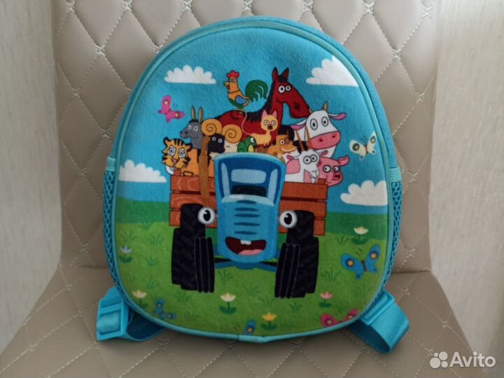 Рюкзак синий трактор