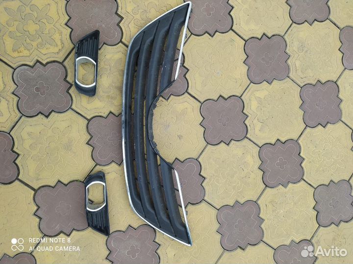 Решётка на бампер и очки на противотуманки