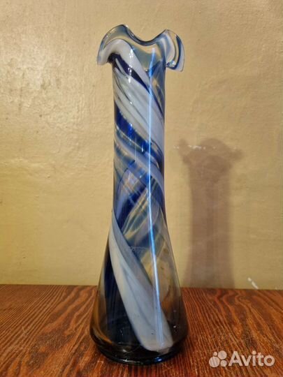 Ваза цветное стекло СССР