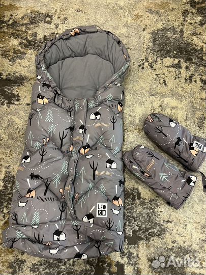 Конверт и муфты на коляску LEO KID