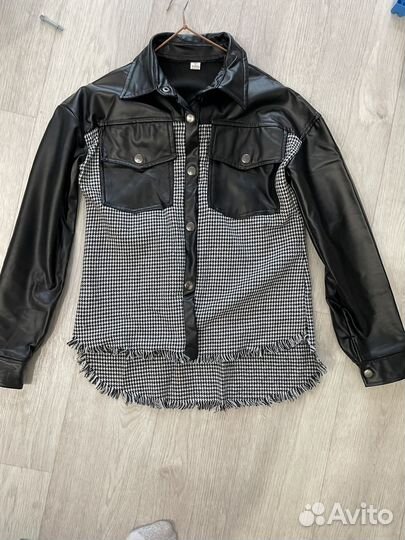 Рубашка из экокожи