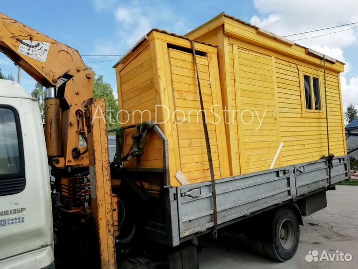 Бытовка деревянная утепленная с электрикой