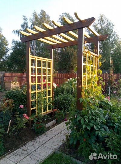 Арка садовая деревянная