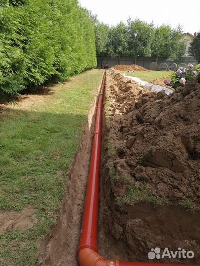 Установка септика из бетонных колец под ключ