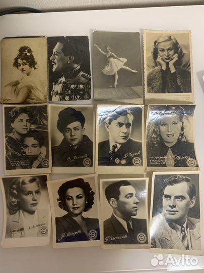 Открытки и фото артистов СССР есть редкие