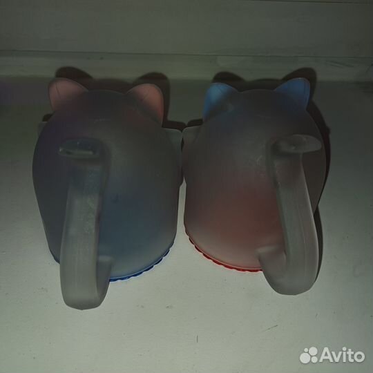 Кружка перевертыш котик 2 шт