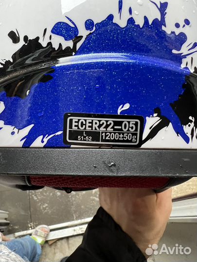 Детский мото шлем